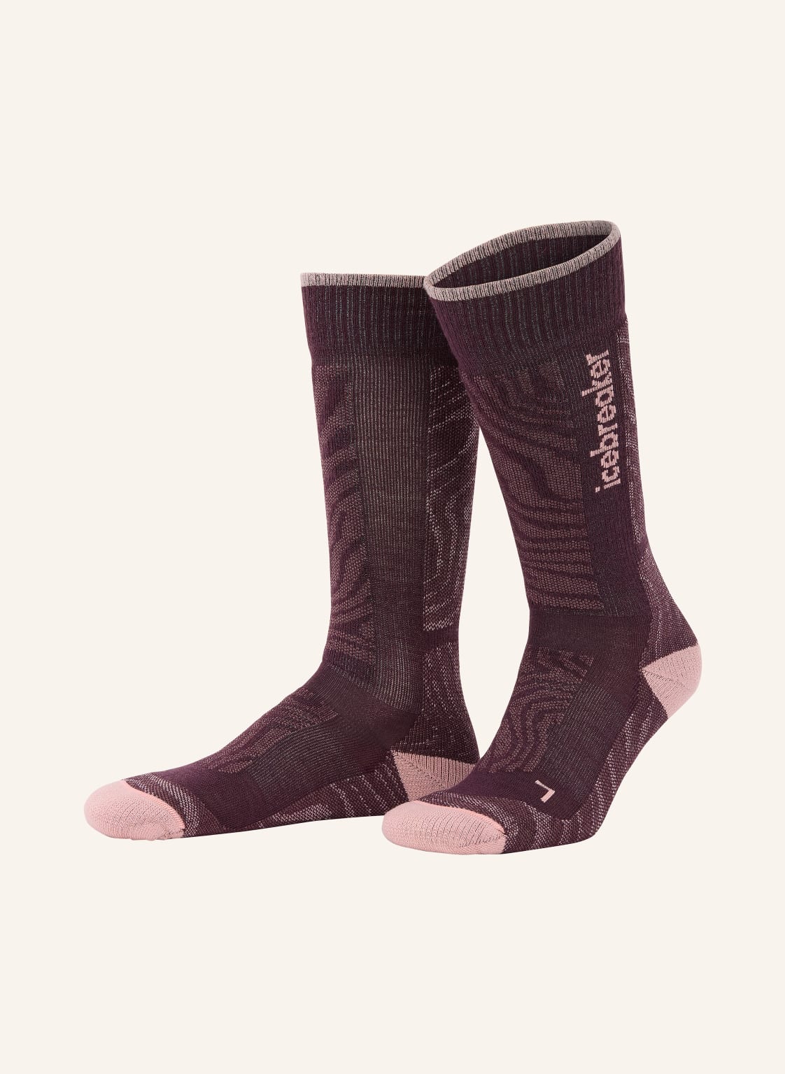 Icebreaker Skisocken Ski + Medium Otc braun von Icebreaker