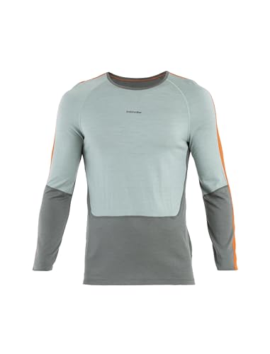icebreaker Sonebula Herren Merino 200 Langarm-Thermo-Top – Galaxy/Moss/Blaze/CB – Medium von icebreaker