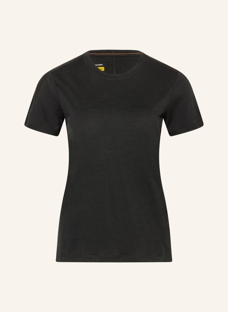 Icebreaker T-Shirt 150 Merinofine™ Ace Aus Merinowolle schwarz von Icebreaker