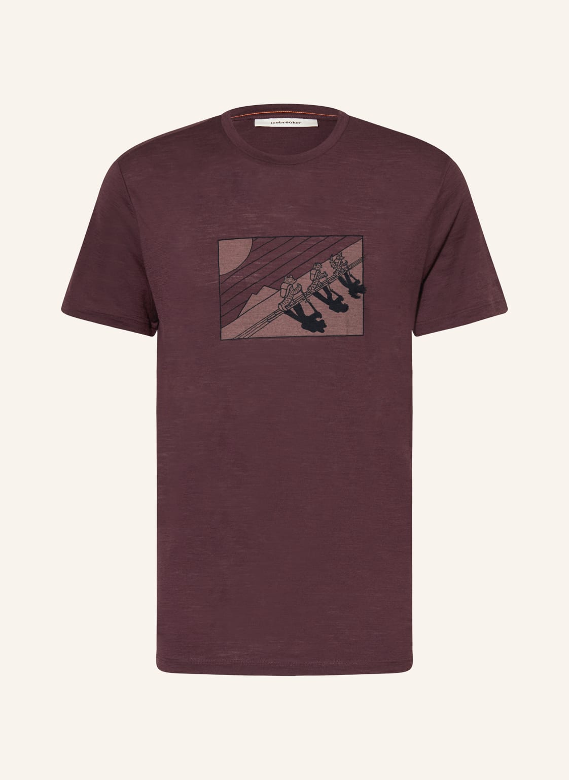 Icebreaker T-Shirt Aus Merinowolle rot von Icebreaker