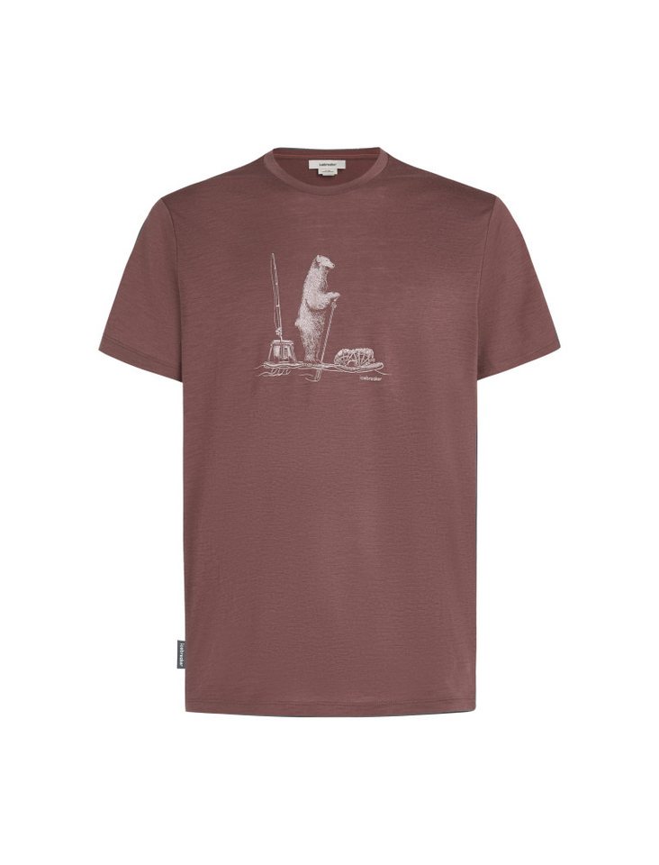 Icebreaker T-Shirt M Mer 150 Tech Lite SS T Pol Paddle CAROB von Icebreaker