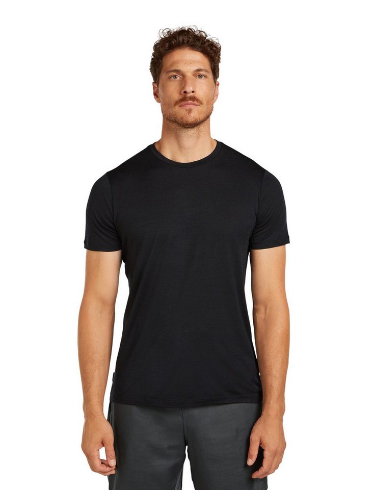 Icebreaker T-Shirt Wander-/Freizeit Merino 150 Tech Lite III (100% Merinowolle) schwarz von Icebreaker