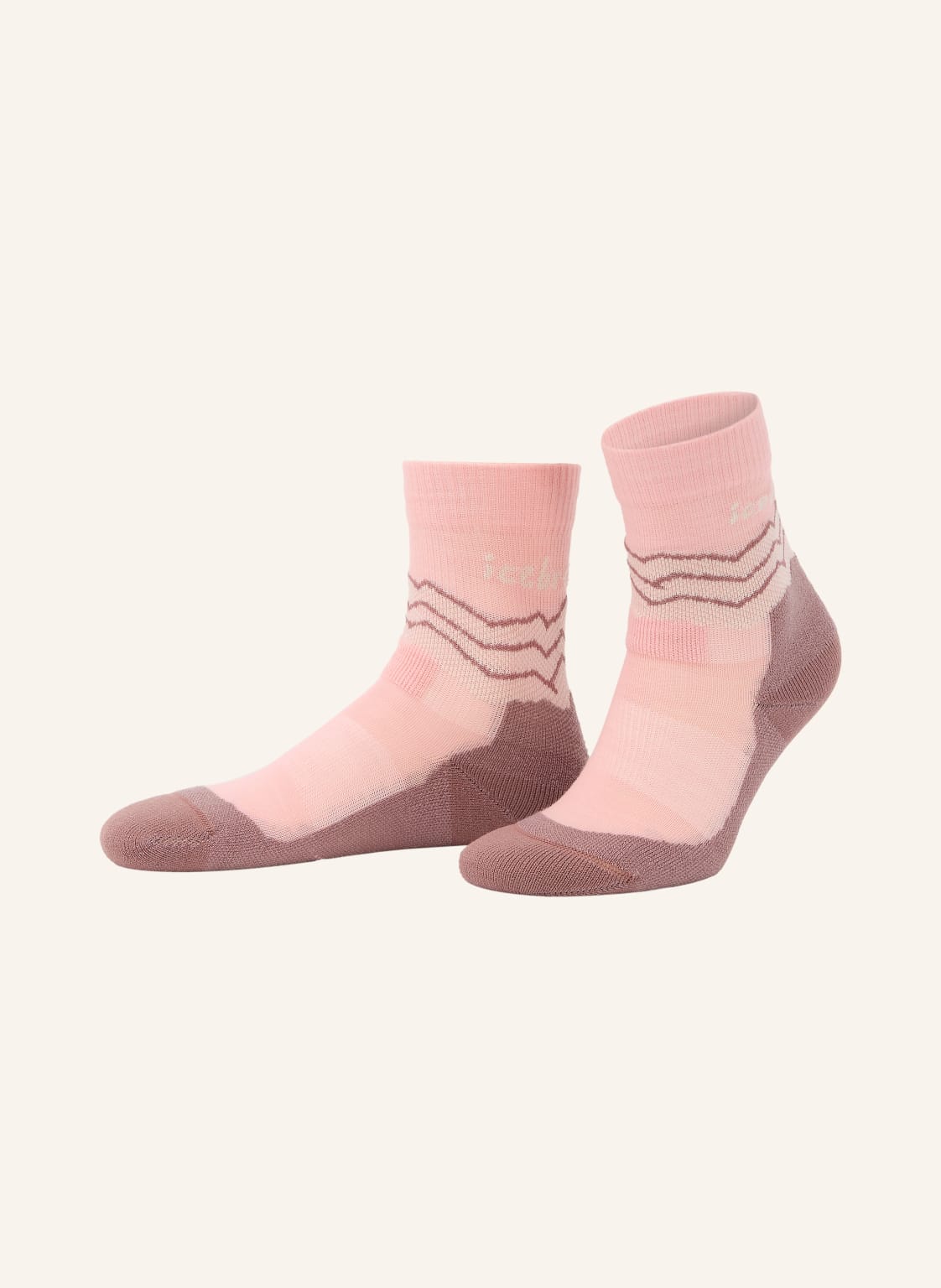 Icebreaker Trekking-Socken Hike rosa von Icebreaker