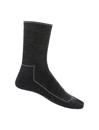icebreaker Wandersocken Cool-Lite 3/4 Crew Damen - Atmungsaktive und Geruchsabweisende Merino-Socken - Jet Heather/Monsoon, M von icebreaker