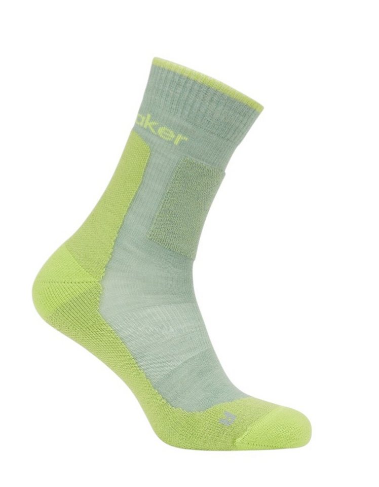 Icebreaker Wandersocken Crew Hike+ Medium (Merinowolle, strapazierfähig, leicht) grün Herren von Icebreaker