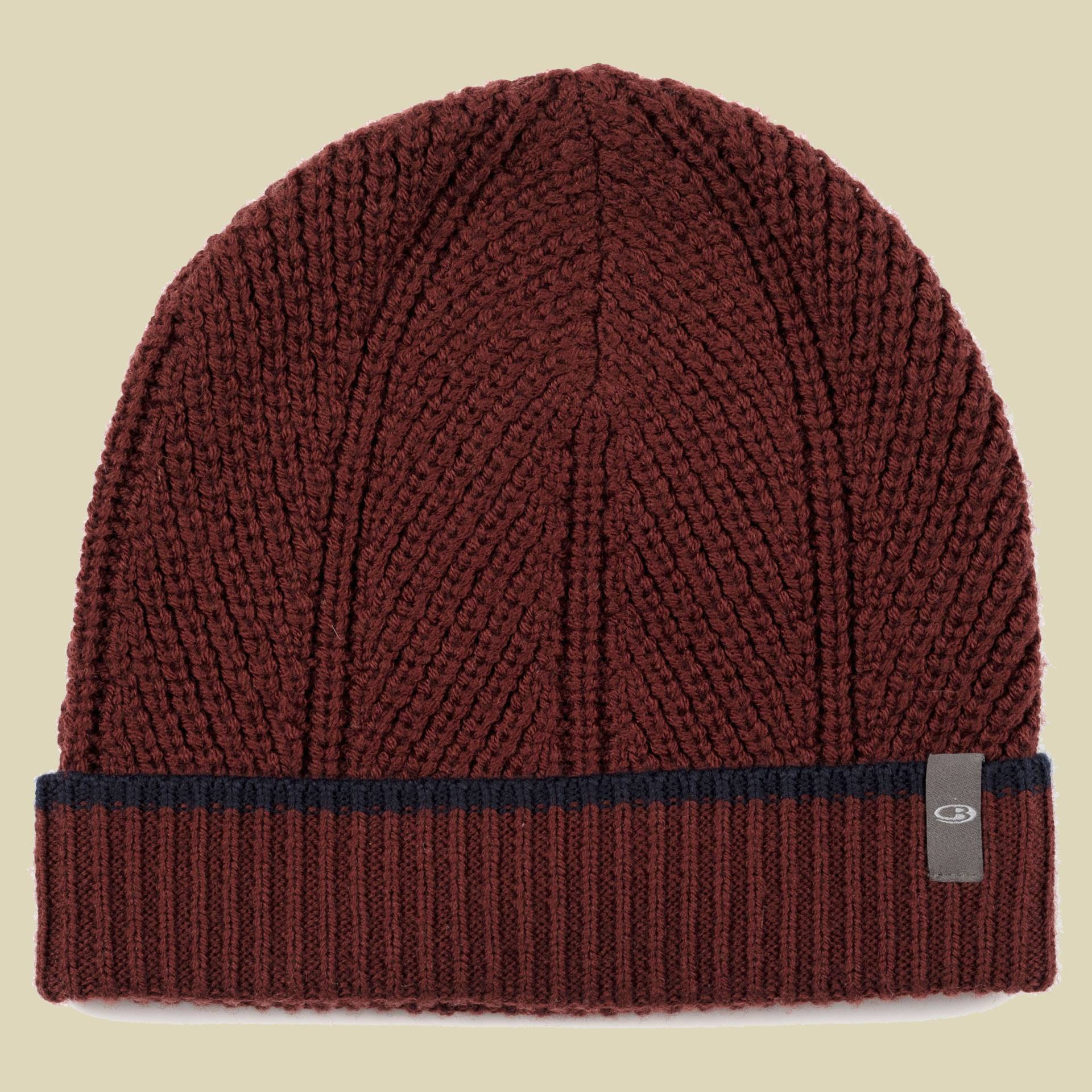 Waypoint Beanie Größe one size Farbe espresso/midnight navy von Icebreaker