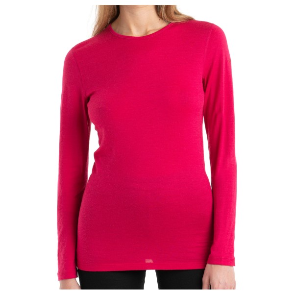 Icebreaker - Women's 200 Oasis L/S Crewe - Merinounterwäsche Gr S rosa von Icebreaker