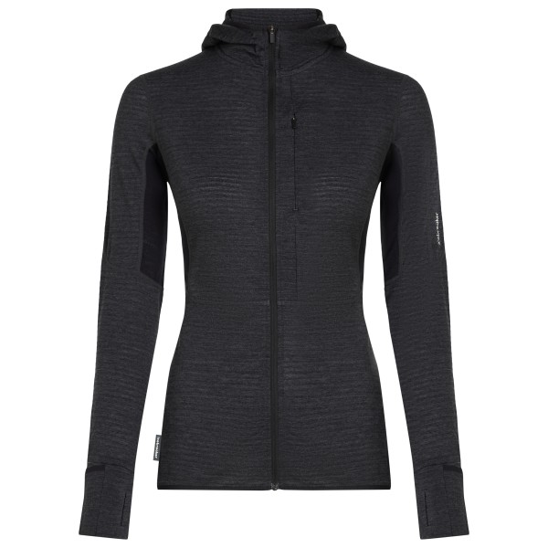 Icebreaker - Women's 200 RealFleece Descender L/S Zip Hoodie - Merinohoodie Gr L schwarz Icebreaker - Women's 200 RealFleece Descender L/S Zip Hoodie - Merinohoodie Gr L schwarz von Icebreaker