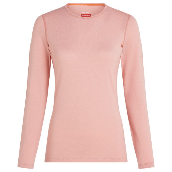 Icebreaker - Women's 260 Tech L/S Crewe - Merinounterwäsche Gr S rosa von Icebreaker