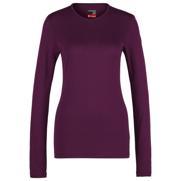 Icebreaker - Women's 260 Tech L/S Crewe - Merinounterwäsche Gr XS lila von Icebreaker