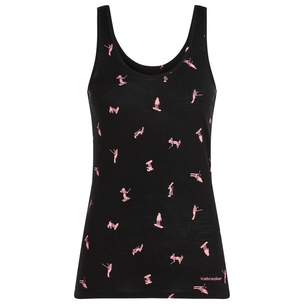 Icebreaker - Women's Merino 150 Siren Tank Ski Day - Merinounterwäsche Gr XS schwarz von Icebreaker