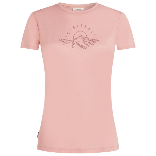Icebreaker - Women's Merino 150 Tech Lite S/S Sunrise Summit - Merinoshirt Gr M rosa von Icebreaker