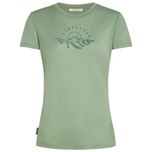 Icebreaker - Women's Merino 150 Tech Lite S/S Sunrise Summit - Merinoshirt Gr XS grün von Icebreaker