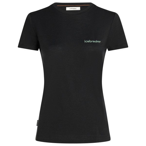 Icebreaker - Women's Merino 150 Tech Lite S/S Teeib Wordmark - Merinoshirt Gr M schwarz von Icebreaker