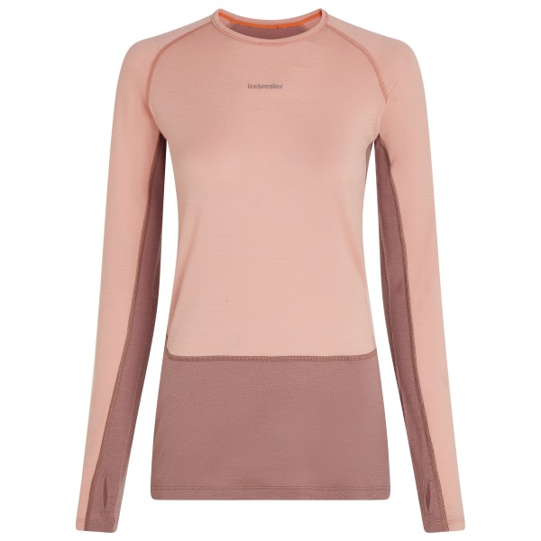 Icebreaker - Women's Merino 200 Zoneknit L/S Crewe - Merinounterwäsche Gr XS rosa von Icebreaker