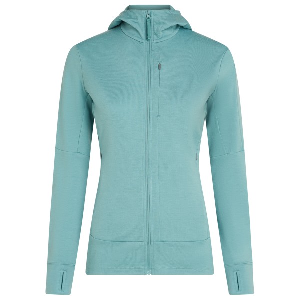 Icebreaker - Women's Merino 260 Quantum IV L/S Zip Hoodie - Merinohoodie Gr XL türkis von Icebreaker