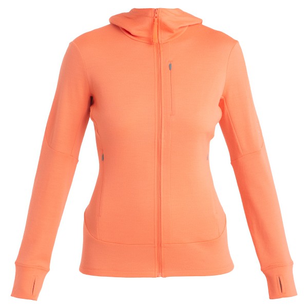 Icebreaker - Women's Merino 260 Quantum IV L/S Zip Hoodie - Merinohoodie Gr XS rot von Icebreaker