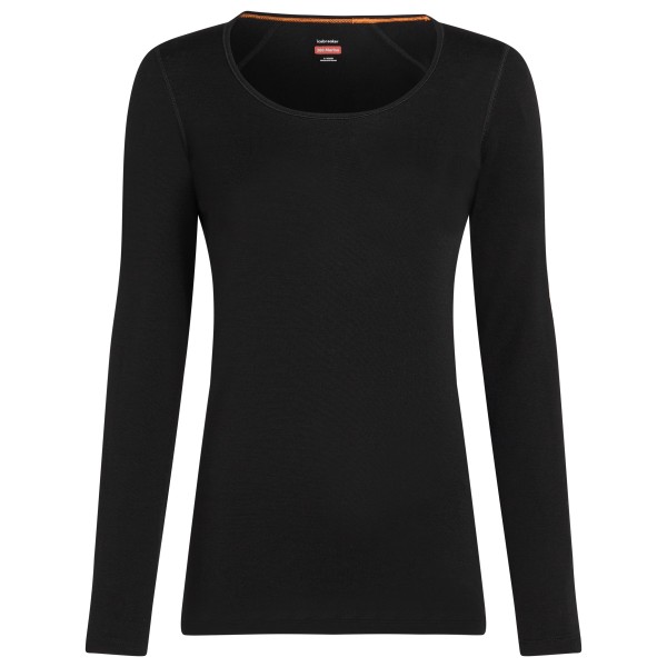 Icebreaker - Women's Merino 260 Tech L/S Scoop - Merinounterwäsche Gr L schwarz von Icebreaker