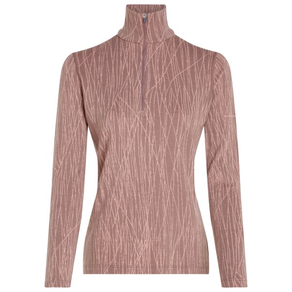 Icebreaker - Women's Merino 260 Tech Vertex L/S Half Zip AOP - Merinounterwäsche Gr XS braun von Icebreaker