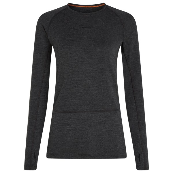 Icebreaker - Women's Merino 260 Zoneknit L/S Crewe - Merinounterwäsche Gr M schwarz von Icebreaker