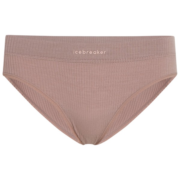 Icebreaker - Women's Merino Blend Rib Lotus Hipster - Merinounterwäsche Gr XL braun von Icebreaker