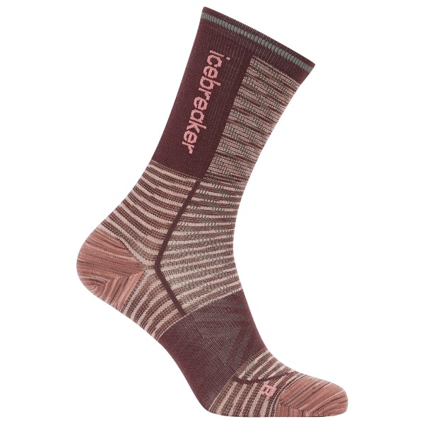 Icebreaker - Women's Merino Blend Run+ UL Crew Fusion Dye - Laufsocken Gr S braun von Icebreaker