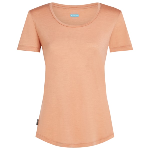 Icebreaker - Women's Merino Cool-Lite Sphere III S/S Scoop - Merinoshirt Gr L beige von Icebreaker