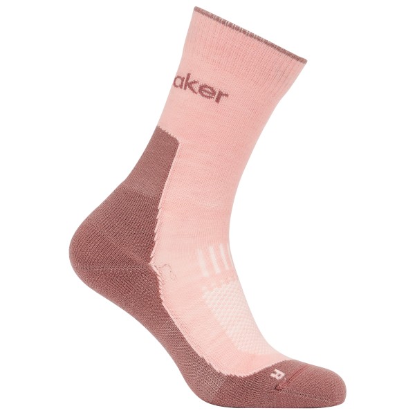 Icebreaker - Women's Merino Hike+ Light Crew - Wandersocken Gr L rosa von Icebreaker