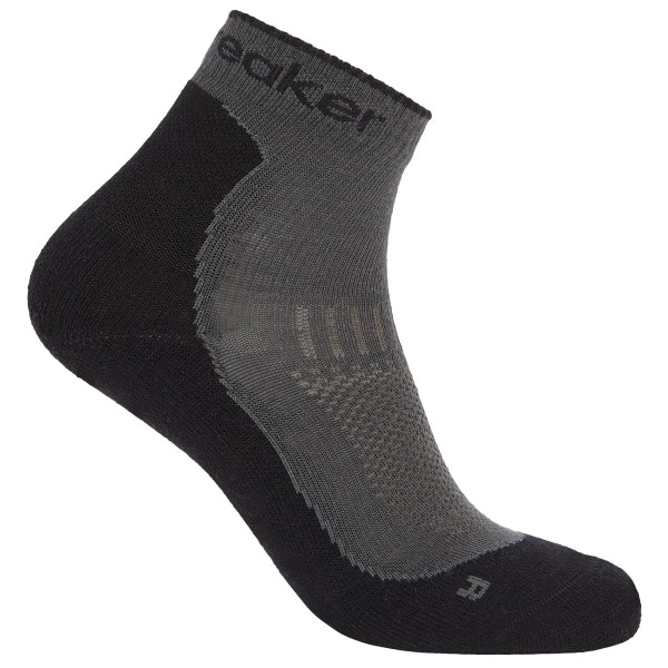Icebreaker - Women's Merino Hike+ Light Mini - Wandersocken Gr M grau/schwarz von Icebreaker