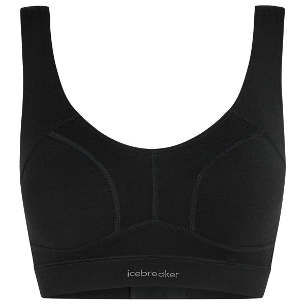 Icebreaker - Women's Merino Queens Clasp Bra - Sport-BH Gr S schwarz von Icebreaker