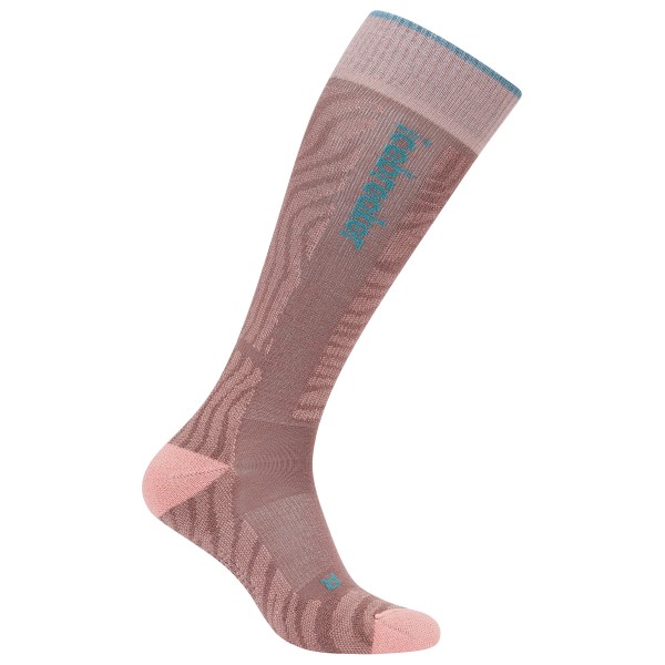 Icebreaker - Women's Merino Ski+ Light OTC Mountain Contour - Skisocken Gr L braun von Icebreaker