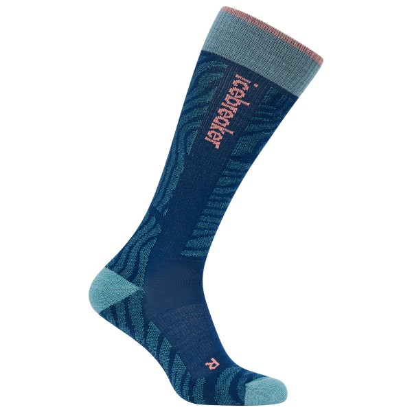 Icebreaker - Women's Merino Ski+ Light OTC Mountain Contour - Skisocken Gr M blau Icebreaker - Women's Merino Ski+ Light OTC Mountain Contour - Skisocken Gr M blau von Icebreaker