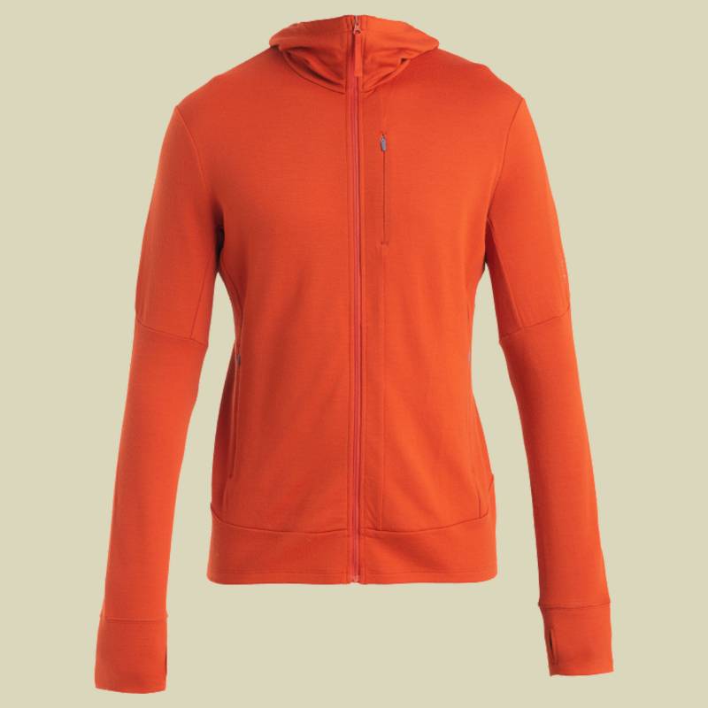 Merino 260 Quantum IV LS Zip Hoodie Men L rot - molten von Icebreaker