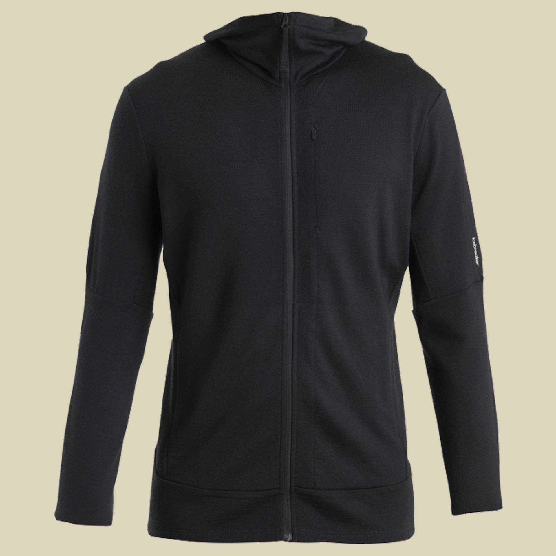 Merino 260 Quantum IV LS Zip Hoodie Men L schwarz - black von Icebreaker