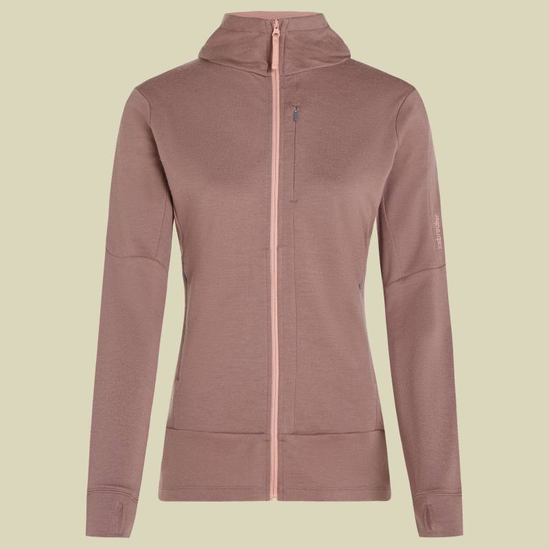 Merino 260 Quantum IV LS Zip Hoodie Women L braun - summit/blush von Icebreaker