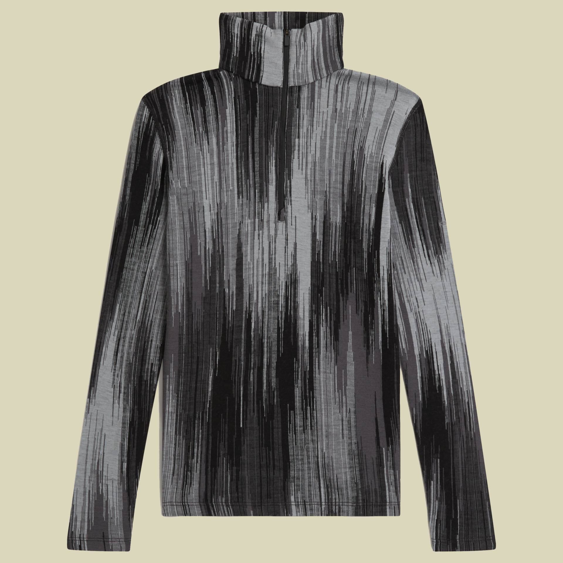 Merino 260 Vertex LS Half Zip Peak AOP Women M grau - black/obsidian/alloy/J von Icebreaker