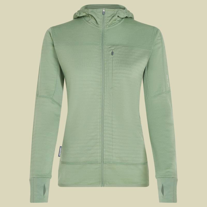 Merino Blend 300 RealFleece™ Descender LS Zip Hoodie Women XL grün - seaglass von Icebreaker