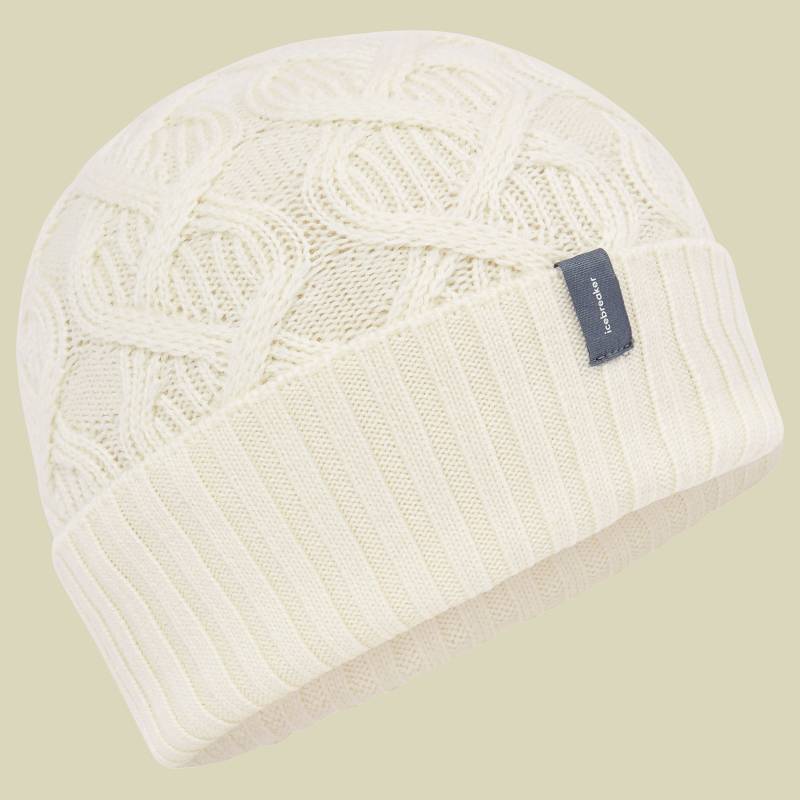 Merino Cable Knit Beanie Unisex one size beige - undyed von Icebreaker