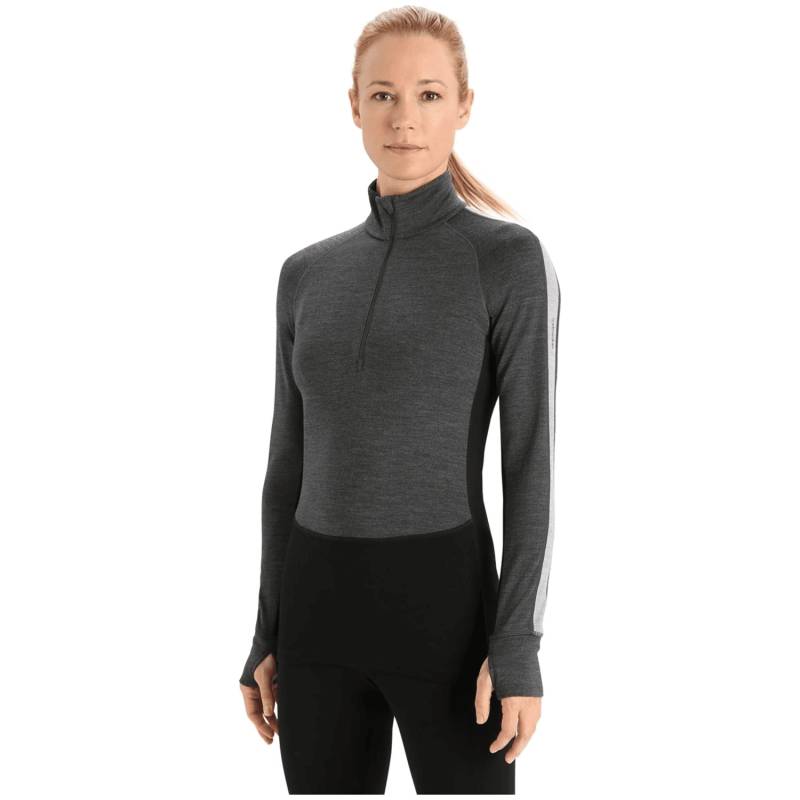 ZoneKnit 260 Half Zip Dunkelgrau - Gr. - M von Icebreaker