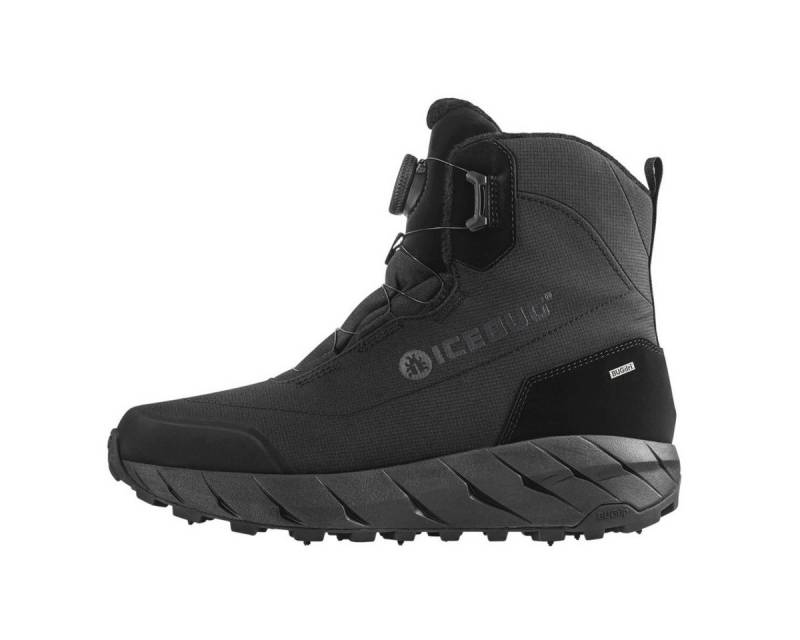 Icebug Alne BUGrip (BOA-Schnürsystem, wasserdicht, mit Spikes) schwarz Herren Winterstiefel von Icebug
