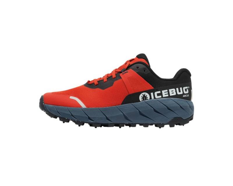 Icebug Arcus BUGrip (mit Spikes, wasserabweisend) rot/dunkelblau Herren Laufschuh von Icebug