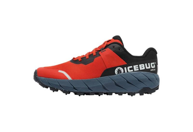 Icebug Arcus BUGrip (mit Spikes, weit) rot/dunkelblau/schwarz Damen Laufschuh von Icebug