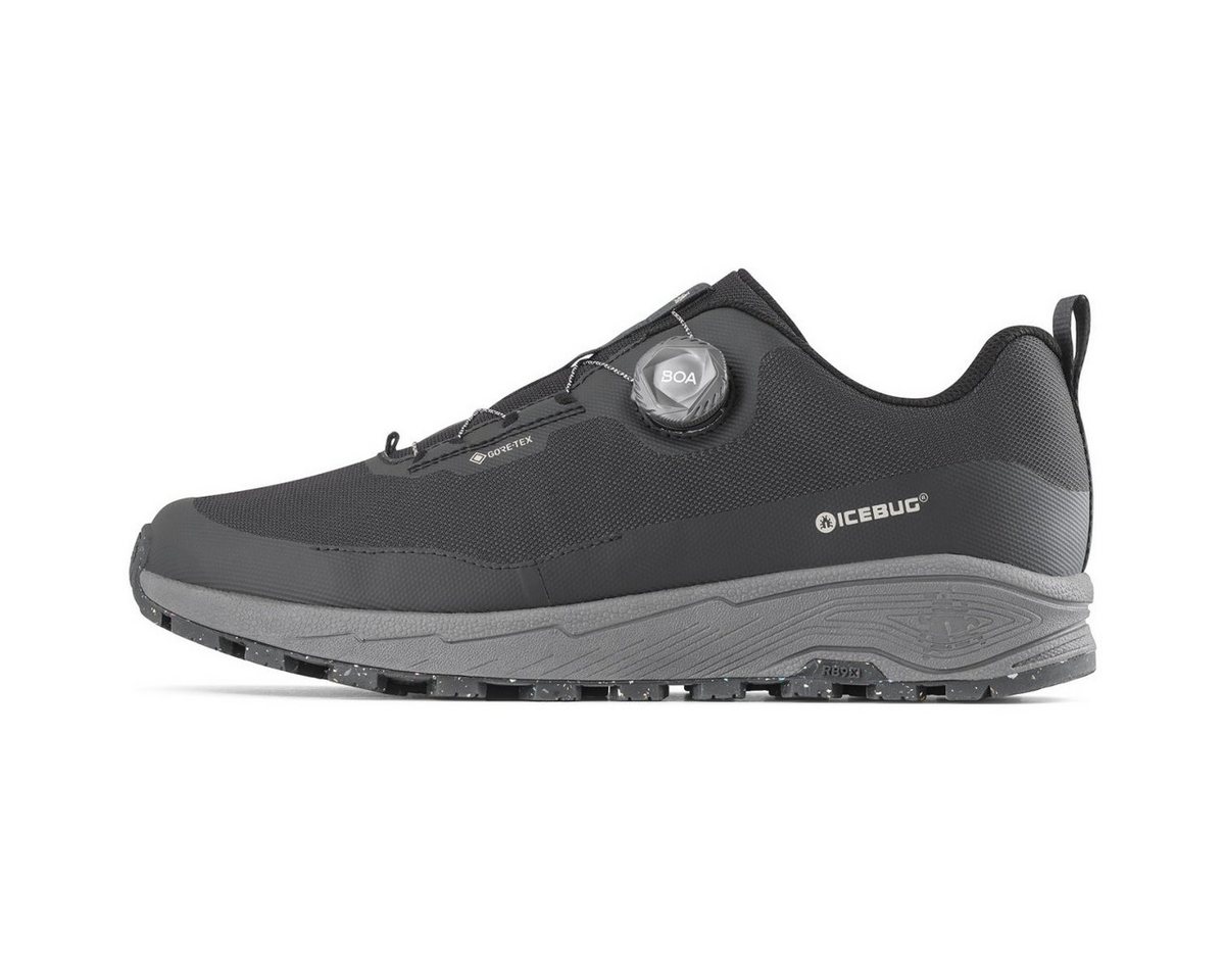 Icebug Haze M BOA-Schnürsystem RB9X GTX (wasserdicht) schwarz/grau Herren Laufschuh von Icebug