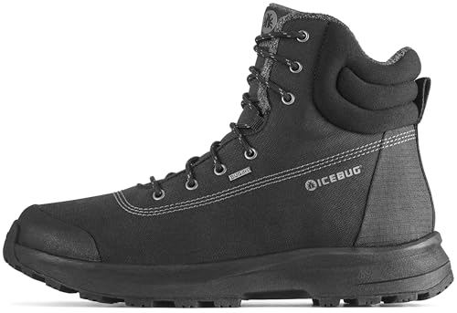 Icebug Lunne NT – Damen & Herren Herbst-Winterstiefel mit Fleecefutter, wasserdicht & rutschfest – Schwarz, EU 42 von Icebug