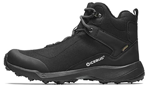 Icebug M Pace3 BUGrip GTX Schwarz - Gore-Tex Wasserdichter Warmer Herren Gore-Tex Winterschuh, Größe EU 45.5 - Farbe von Icebug