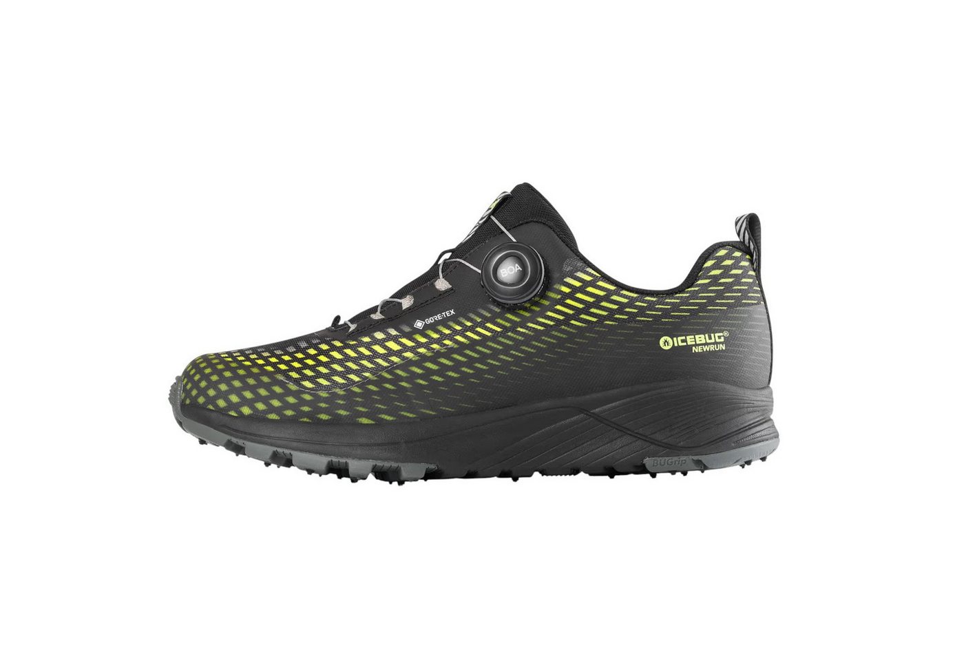 Icebug NewRun BUGrip GTX (BOA® Fit System, wasserdicht, mit Spikes) Laufschuh von Icebug
