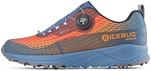 Icebug NewRun Men's BUGrip GTX MistBlue/FireOrange EU 44 von Icebug