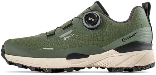 Icebug Rover 2 GTX – Damen Outdoorschuh, wasserdicht & rutschfest, mit BOA® Fit System – Grün, EU 40,5 von Icebug