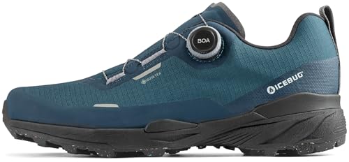 Icebug Rover 2 RB9X GTX Herren Outdoorschuh – wasserdicht & rutschfest, mit BOA® Fit System – Blau, EU 41 von Icebug