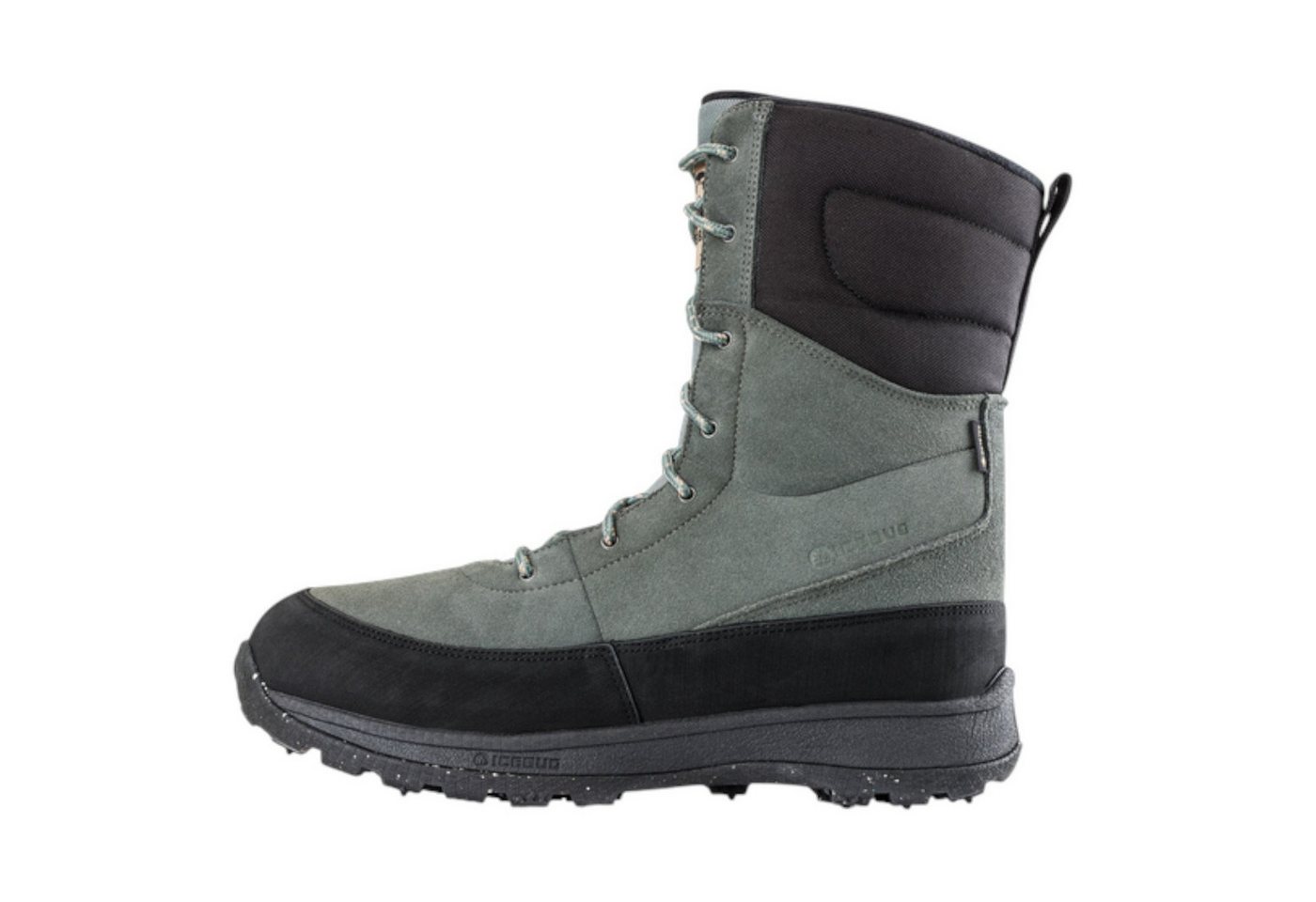 Icebug Torne 2 Biosole GTX (Nubukleder, wasserdicht, weit) pinegrau/schwarz Winterstiefel von Icebug